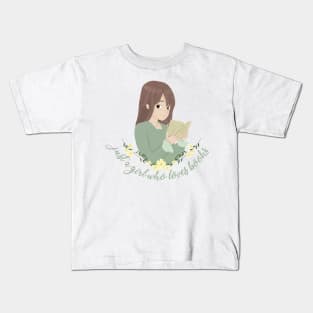 Girl reading Kids T-Shirt